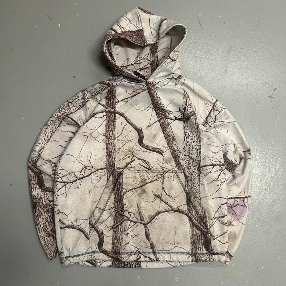 Vintage White Realtree‎ Camo Hoodie